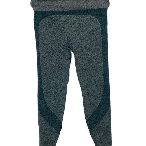 AVIA Womens High Rise Athletic Leggings Tight Knit Green-Size L - Picture 2 of 3